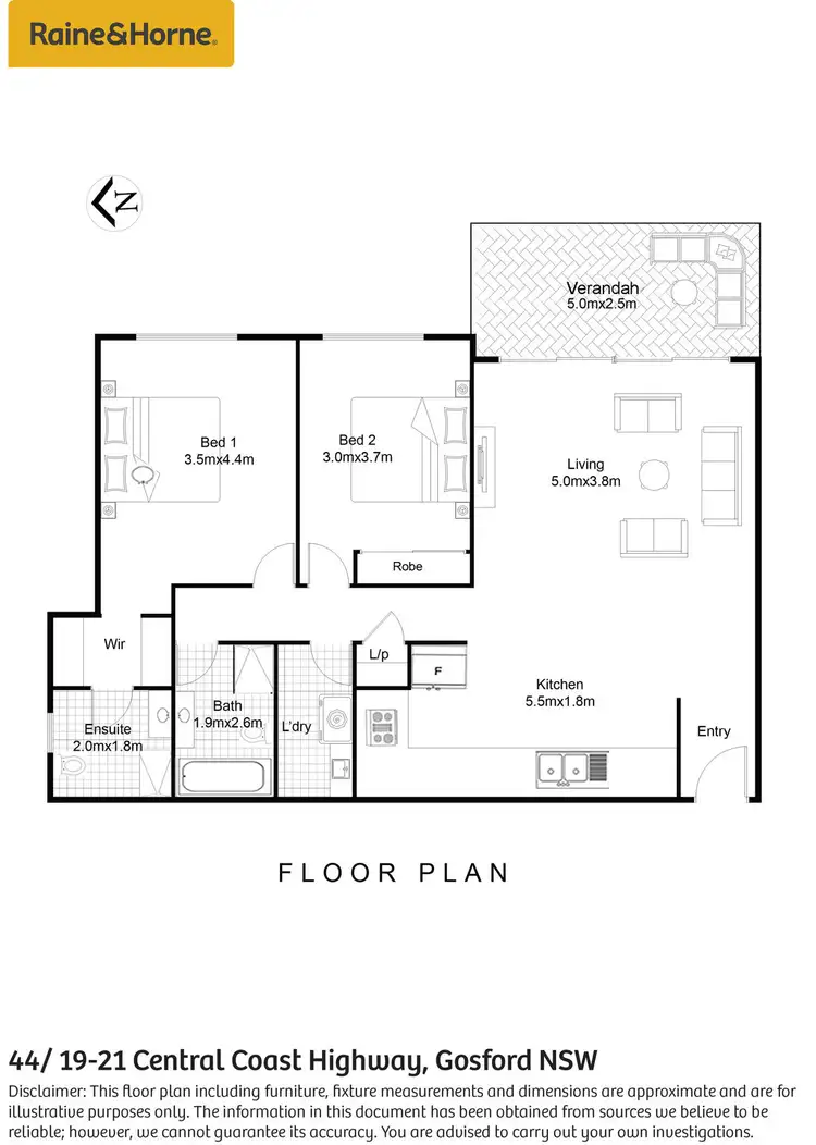 Floorplan of Homely house listing, 44/19-21 Central Coast Highway, Gosford NSW 2250