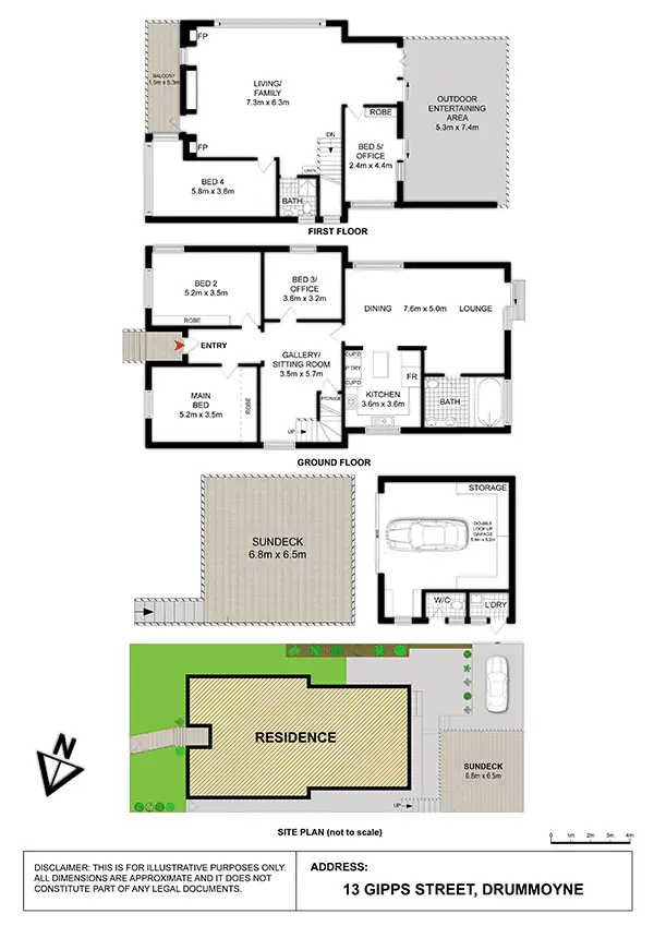 Floorplan of Homely house listing, 13 Gipps Street, Drummoyne NSW 2047