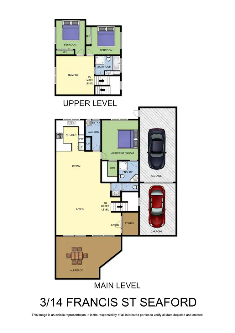 Floorplan of Homely townhouse listing, 3/14 Francis Street, Seaford VIC 3198