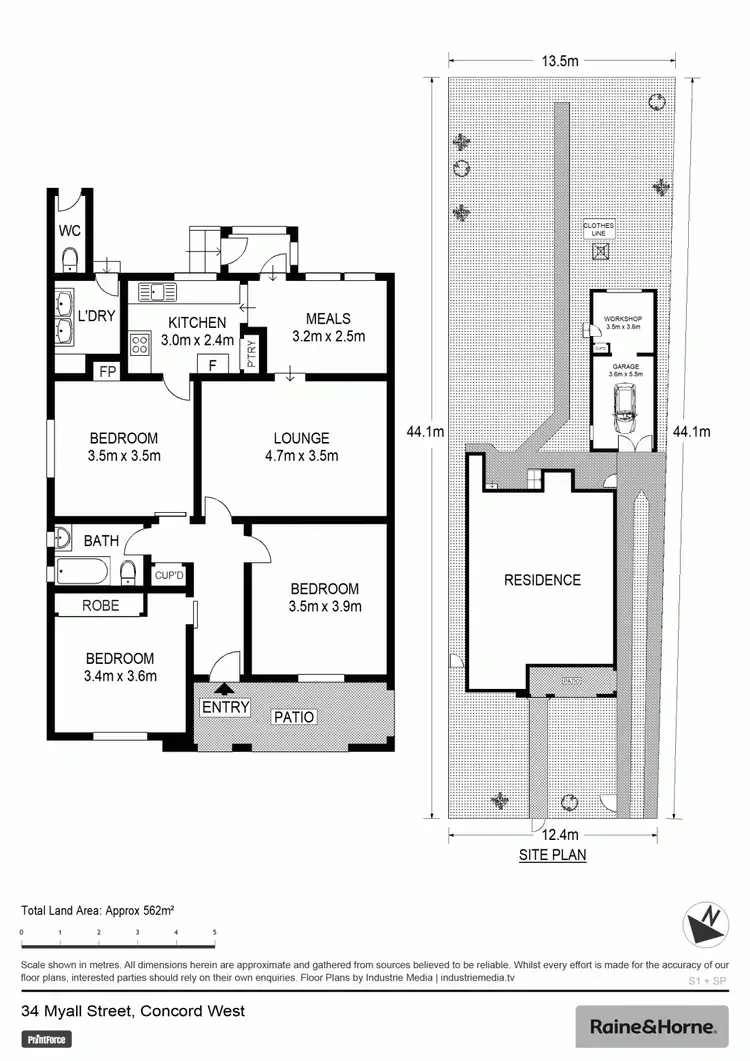 Floorplan of Homely house listing, 34 Myall Street, Concord West NSW 2138