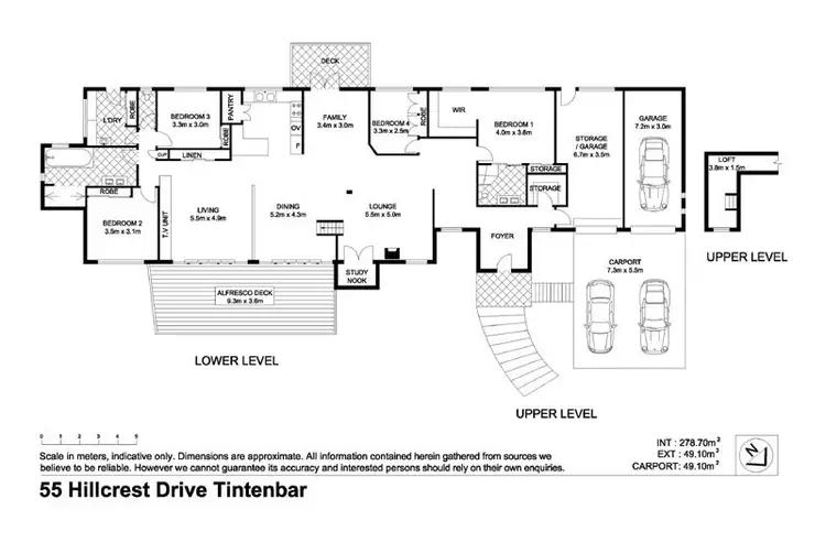 Floorplan of Homely house listing, 55 Hillcrest Drive, Tintenbar NSW 2478