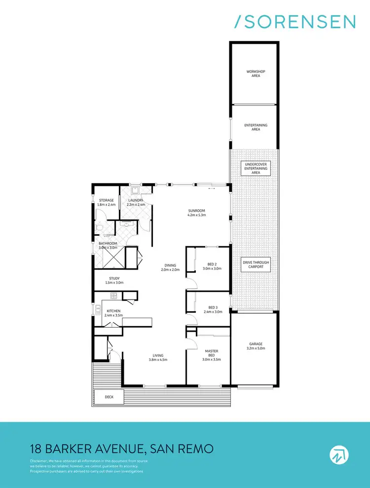 Floorplan of Homely house listing, 18 Barker Avenue, San Remo NSW 2262