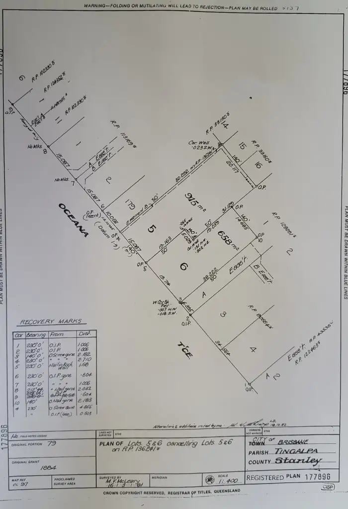 Floorplan of Homely land listing, 98 Oceana Terrace, Manly QLD 4179