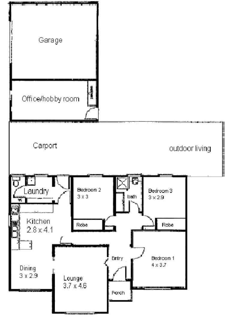 Floorplan of Homely house listing, 11 Fleming Street, Moorook SA 5332