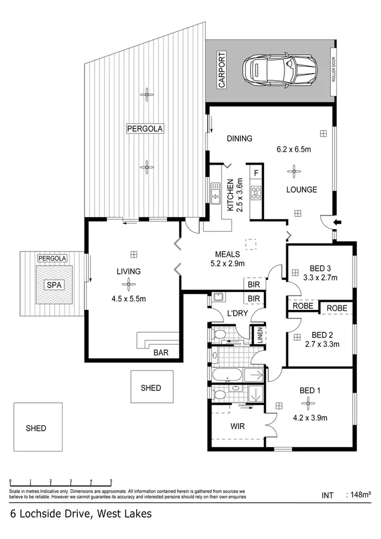 Floorplan of Homely house listing, 6 Lochside Drive, West Lakes SA 5021