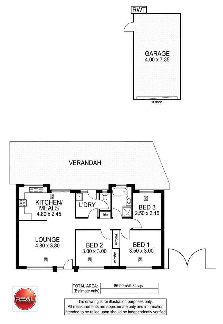 Floorplan of Homely house listing, 8 Lynly Court, Morphett Vale SA 5162