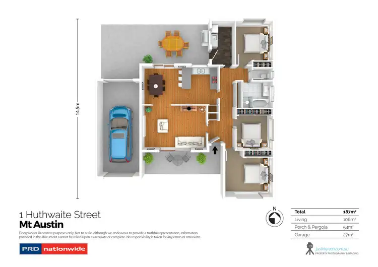 Floorplan of Homely house listing, 1 Huthwaite Street, Mount Austin NSW 2650
