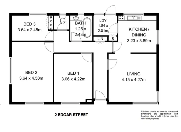 Floorplan of Homely house listing, 2 Edgar Street, Claremont TAS 7011