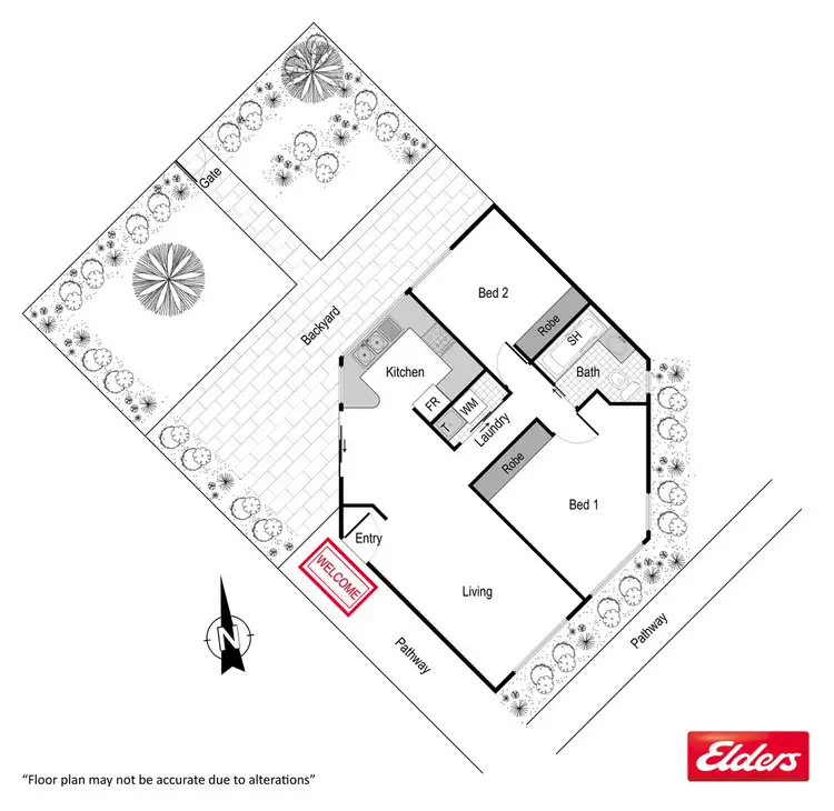 Floorplan of Homely townhouse listing, 23/9 McClintock Street, Lyneham ACT 2602