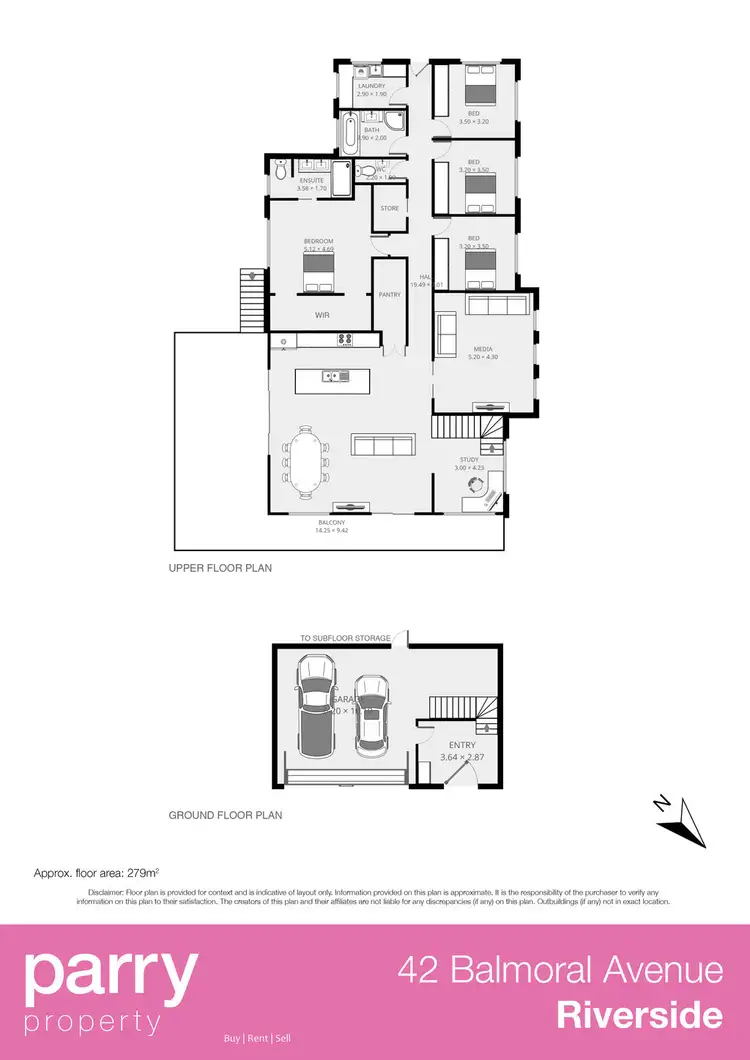Floorplan of Homely house listing, 42 Balmoral Ave, Riverside TAS 7250