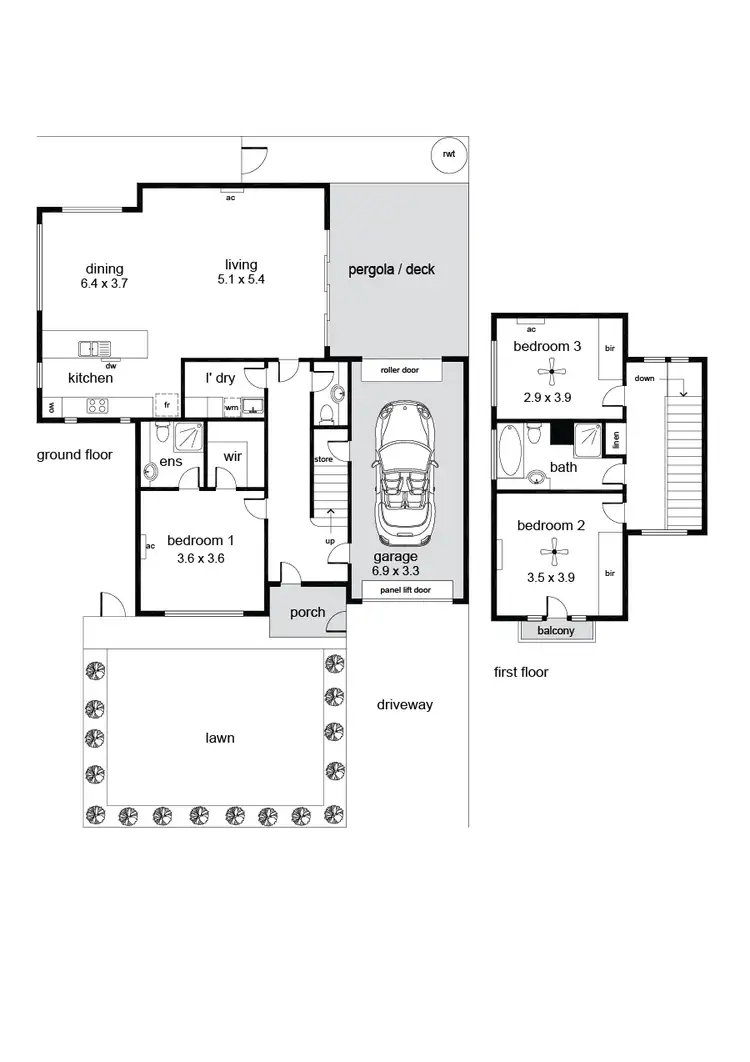Floorplan of Homely house listing, 1/1 Birdwood Avenue, Frewville SA 5063