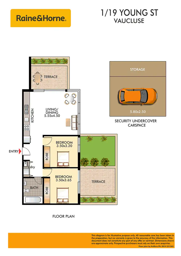 Floorplan of Homely apartment listing, 1/19 Young Street, Vaucluse NSW 2030