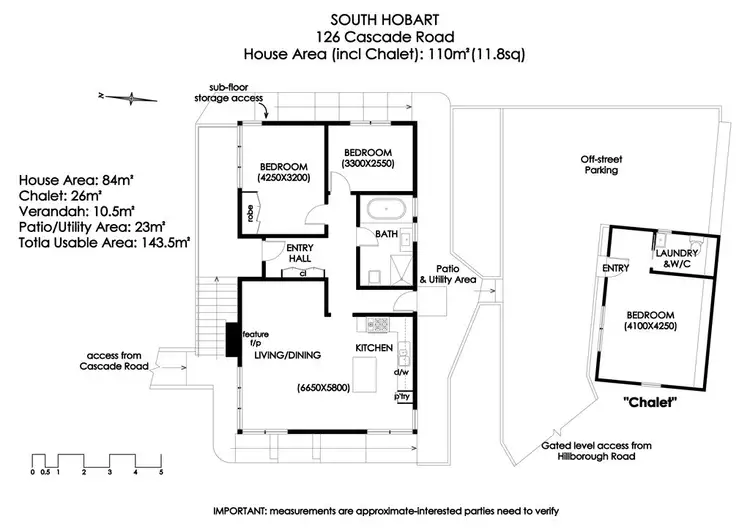 Floorplan of Homely house listing, 126 Cascade Road, South Hobart TAS 7004