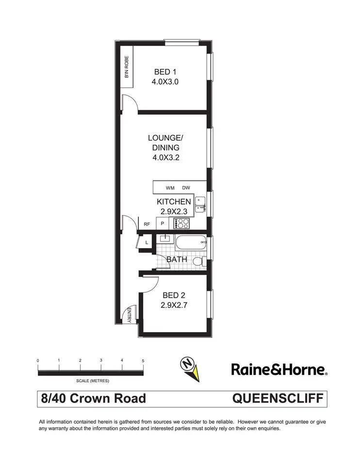 Floorplan of Homely unit listing, 8/40 Crown Road, Queenscliff NSW 2096