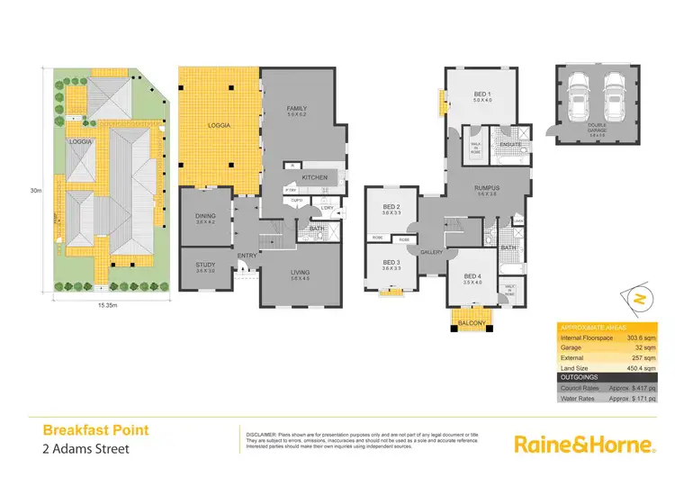 Floorplan of Homely house listing, 2 Adams Street, Breakfast Point NSW 2137