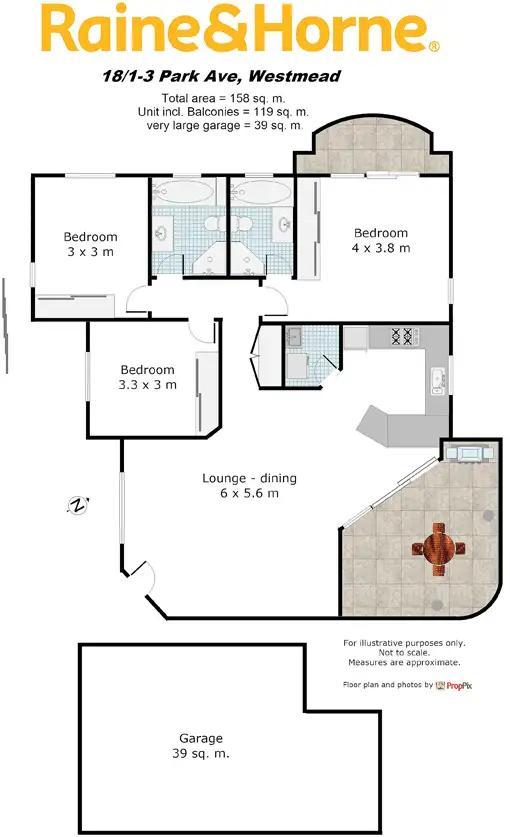 Floorplan of Homely unit listing, 18/1-3 Park Avenue, Westmead NSW 2145