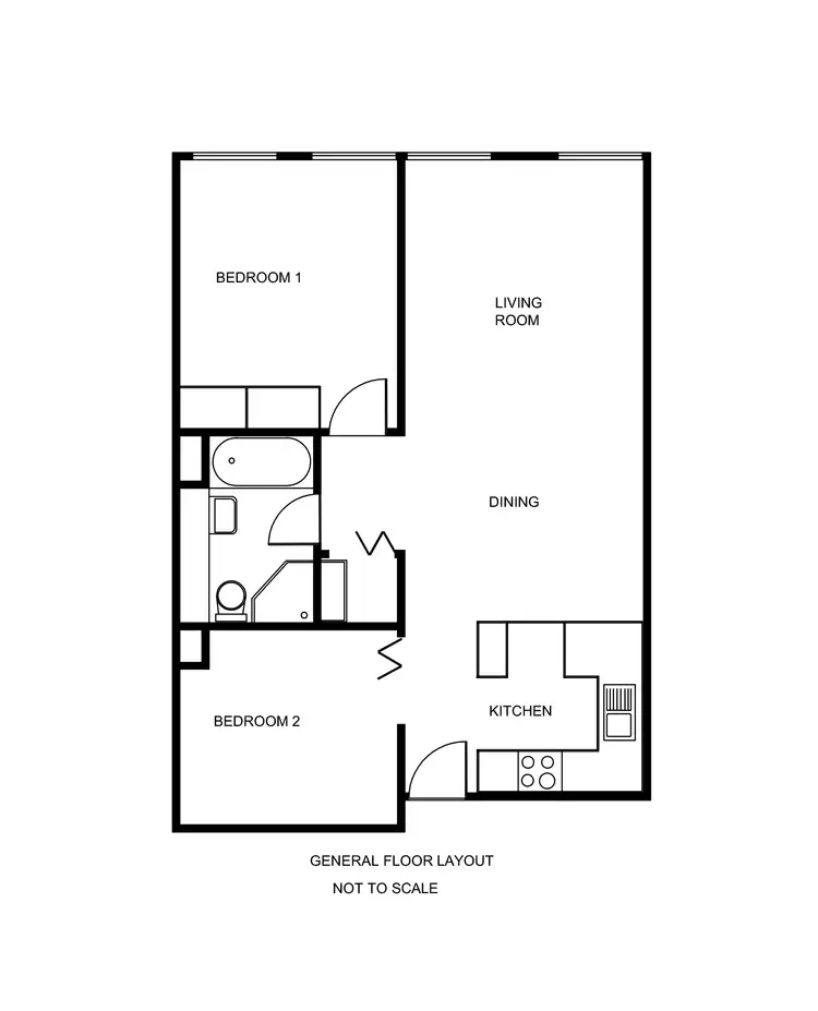 Floorplan of Homely apartment listing, 1107/172 William Street, Melbourne VIC 3000