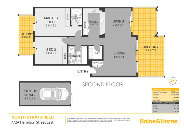 Floorplan of Homely apartment listing, 4/2a Hamilton Street East, North Strathfield NSW 2137