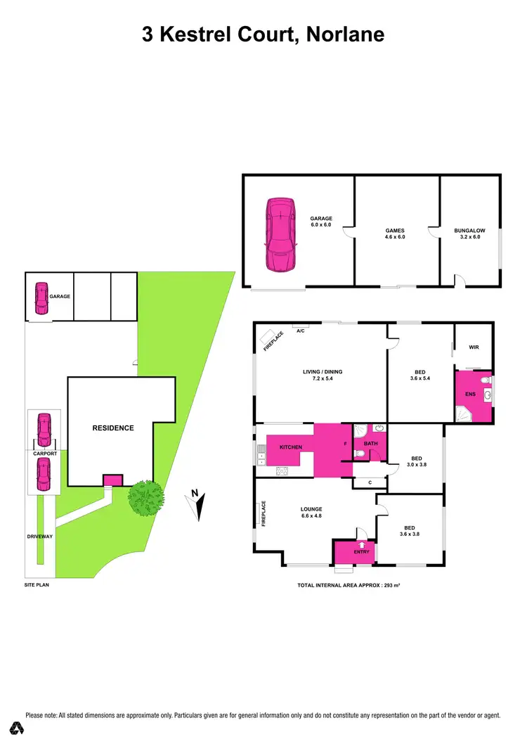 Floorplan of Homely house listing, 3 Kestrel Court, Norlane VIC 3214