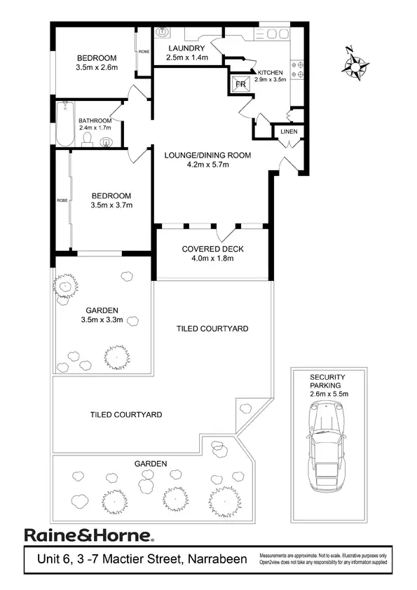 Floorplan of Homely apartment listing, 6/3-7 Mactier Street, Narrabeen NSW 2101