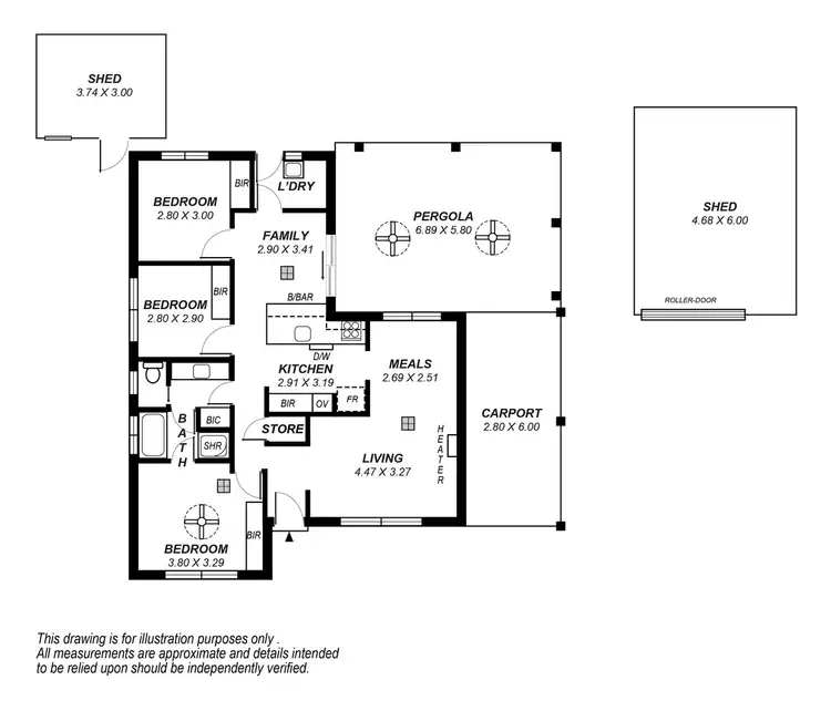 Floorplan of Homely house listing, 13 Windermere Court, Woodcroft SA 5162