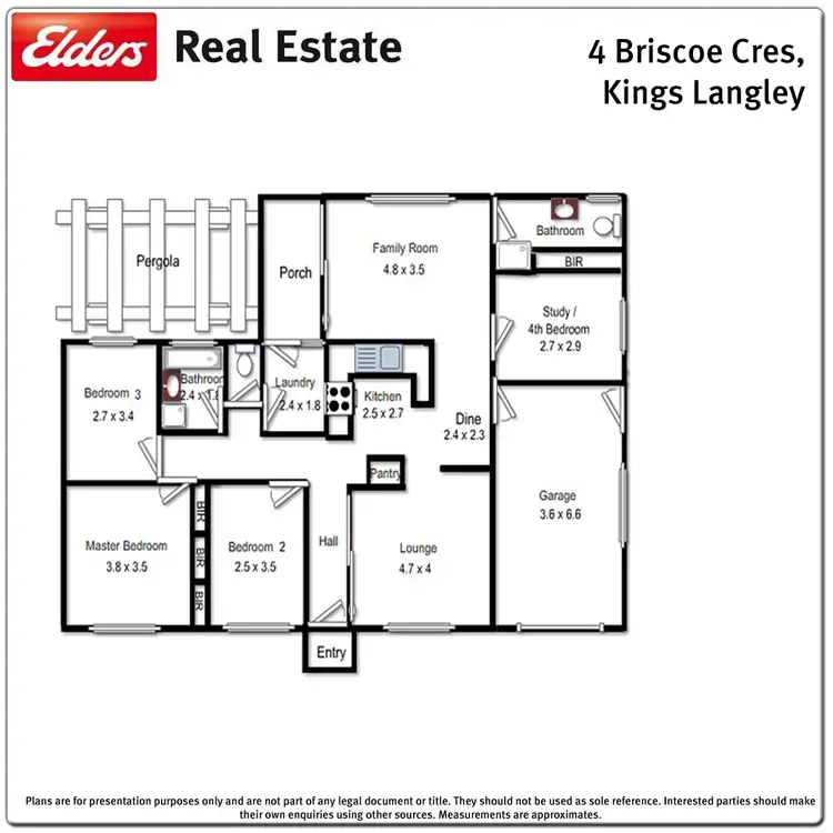 Floorplan of Homely house listing, 4 Briscoe Cres, Kings Langley NSW 2147