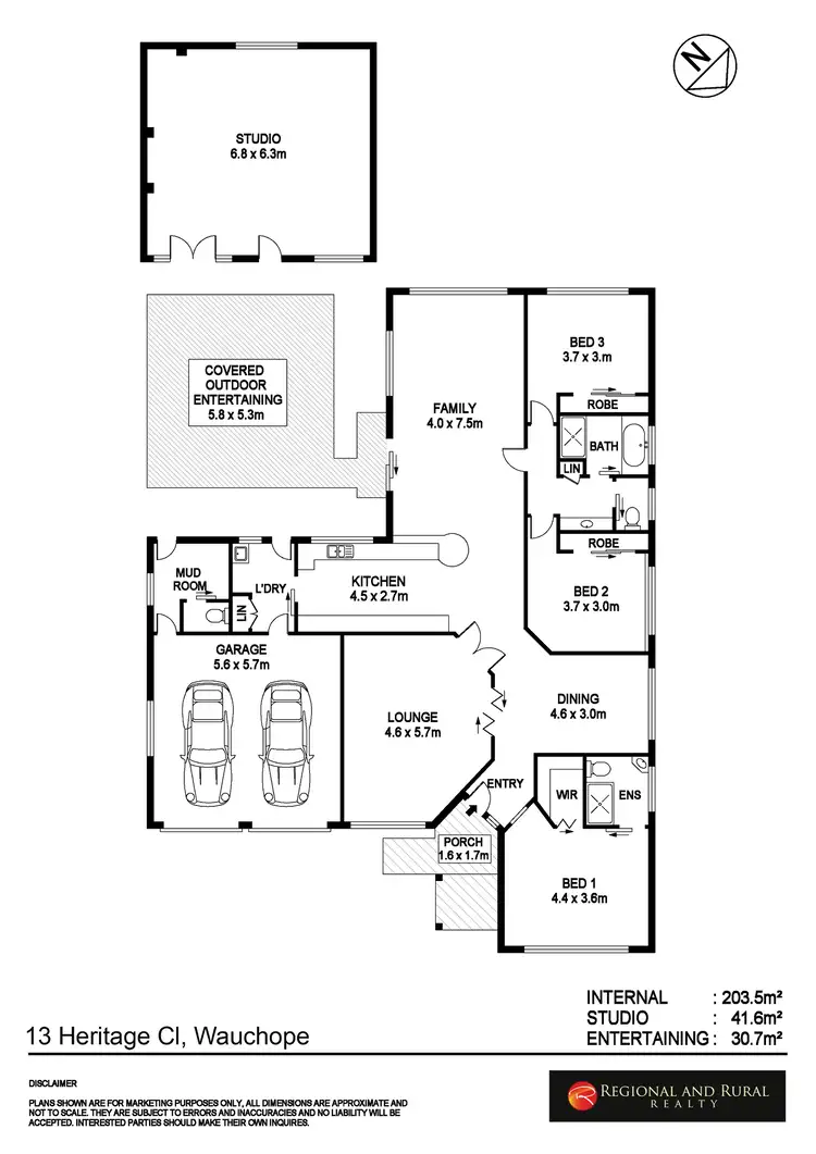 Floorplan of Homely house listing, 13 Heritage Place, Wauchope NSW 2446