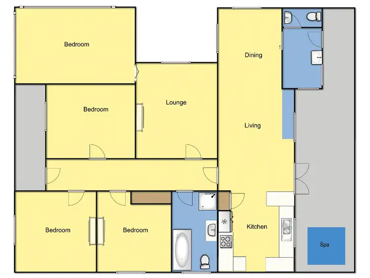 Floorplan of Homely house listing, 23 Catherine Street, Geelong West VIC 3218