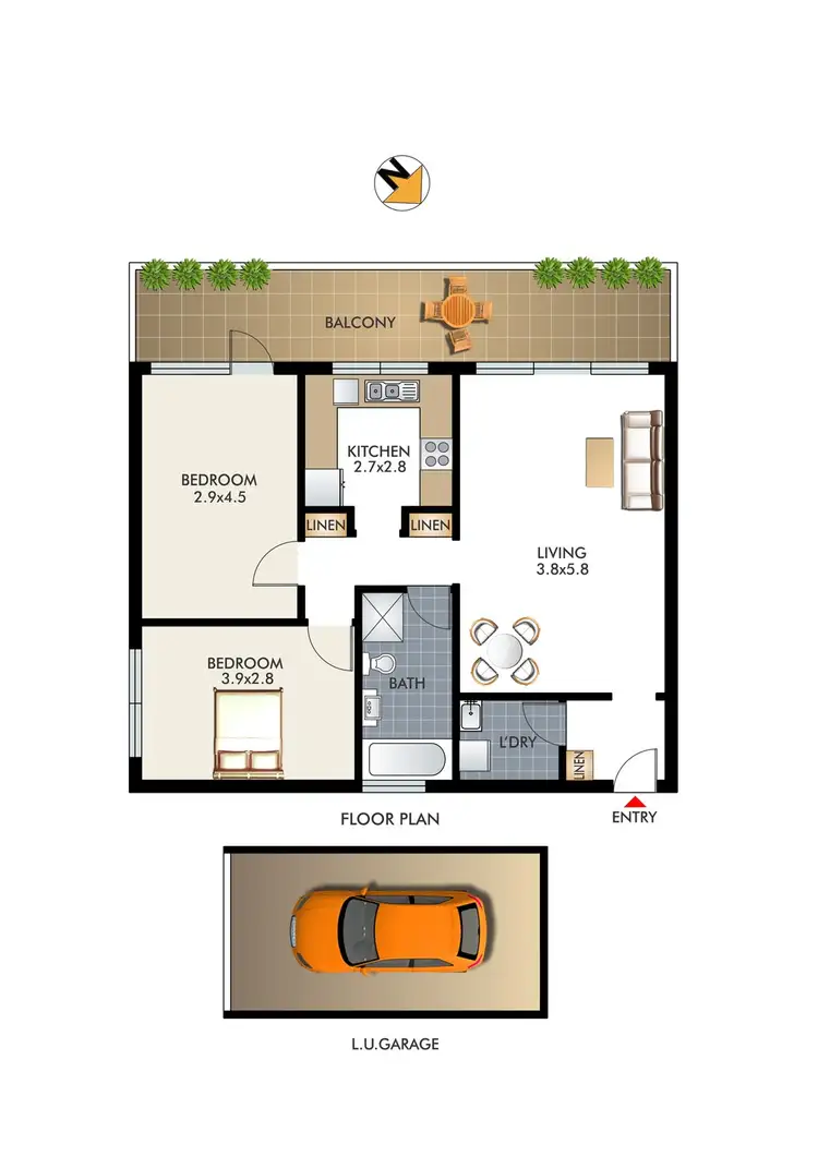 Floorplan of Homely apartment listing, 2/17-23 Wallis Parade, North Bondi NSW 2026