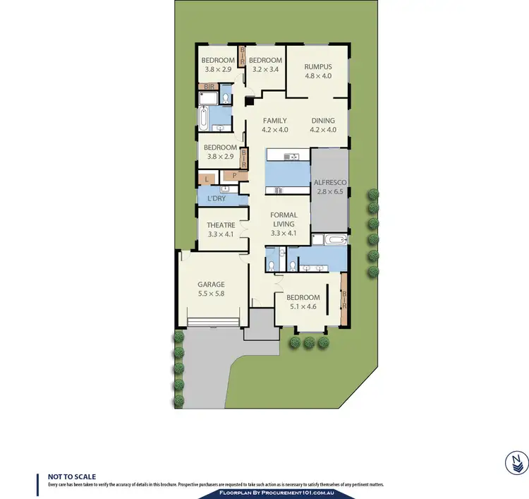Floorplan of Homely house listing, 54 Somerfield Drive, Keysborough VIC 3173