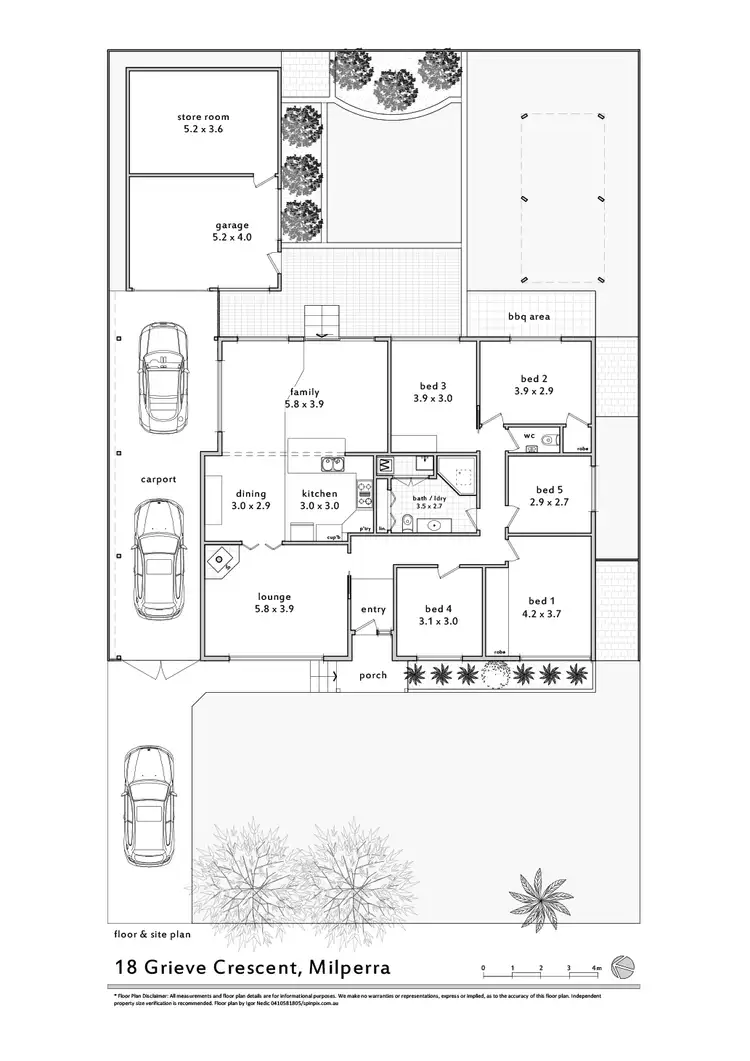 Floorplan of Homely house listing, 18 Grieve Crescent, Milperra NSW 2214