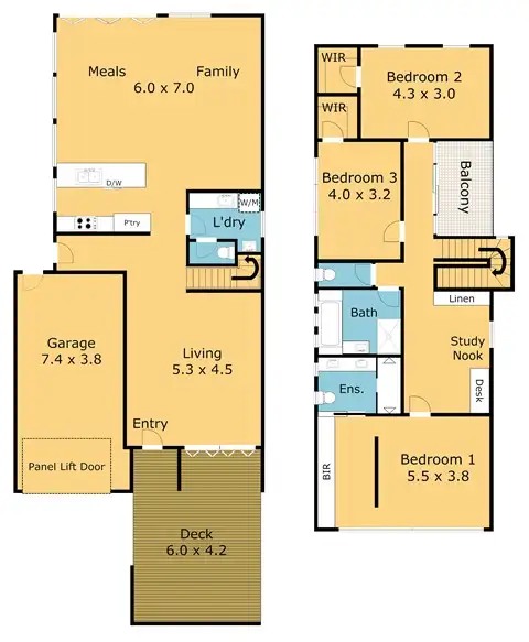 Floorplan of Homely house listing, 71A Camden Road, Newtown VIC 3220