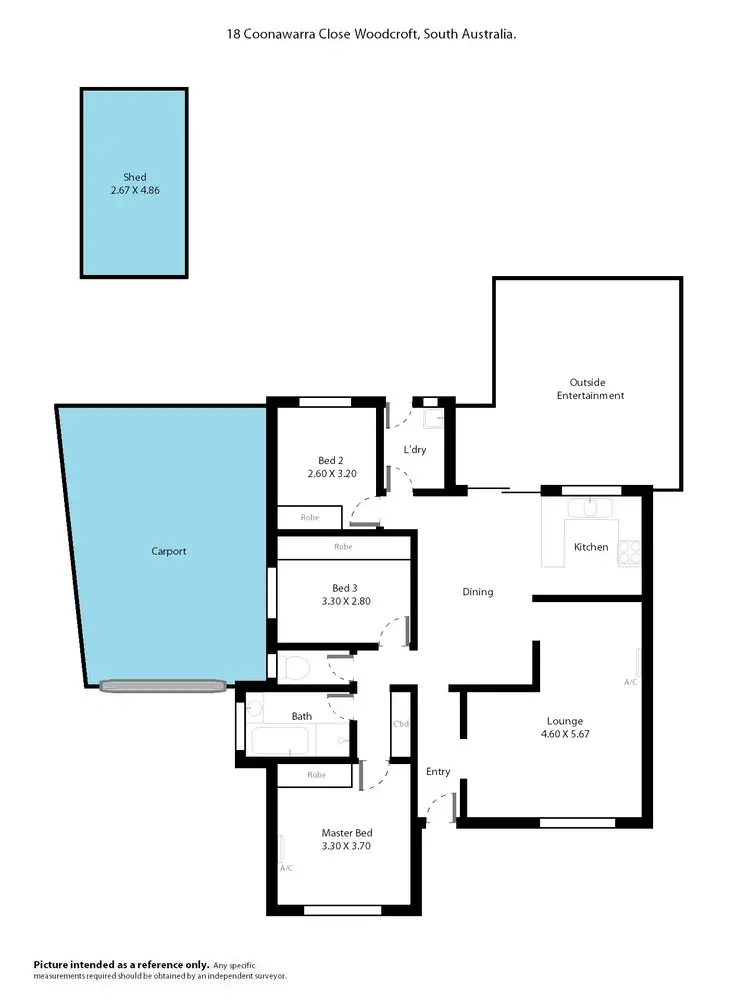 Floorplan of Homely house listing, 18 Coonawarra Close, Woodcroft SA 5162