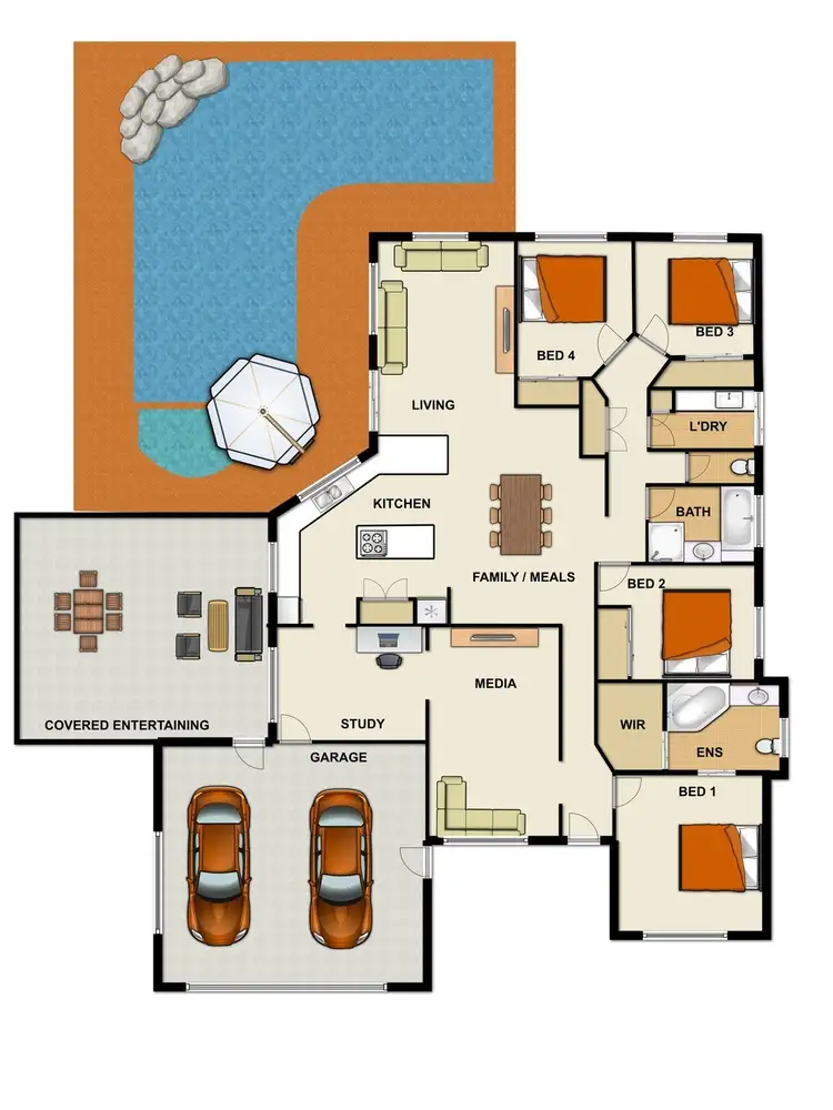 Floorplan of Homely house listing, 25 Gunee Place, Parkinson QLD 4115