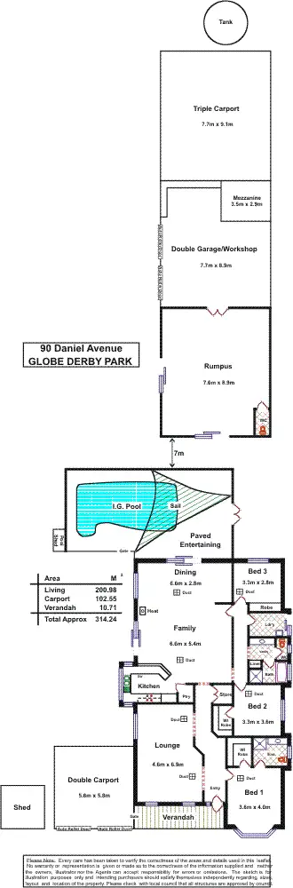Floorplan of Homely house listing, 88-90 Daniel Avenue, Globe Derby Park SA 5110