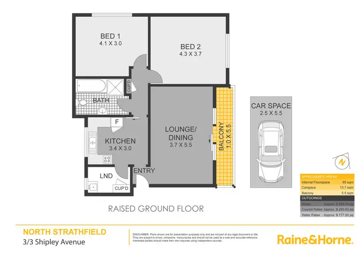 Floorplan of Homely apartment listing, 3/3 Shipley Avenue, North Strathfield NSW 2137