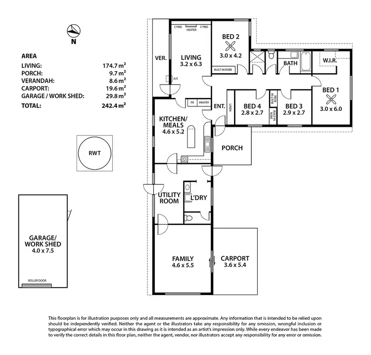 Floorplan of Homely house listing, 17 Marchant Road, Strathalbyn SA 5255