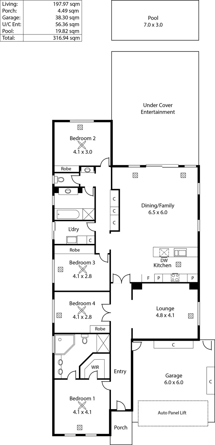 Floorplan of Homely house listing, 30 Crighton Avenue, Royal Park SA 5014