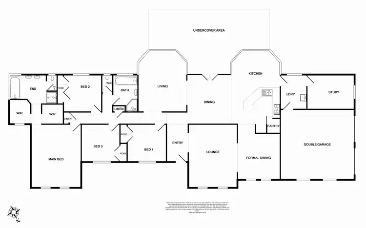 Floorplan of Homely house listing, 1 Darfield Close, Bolwarra Heights NSW 2320