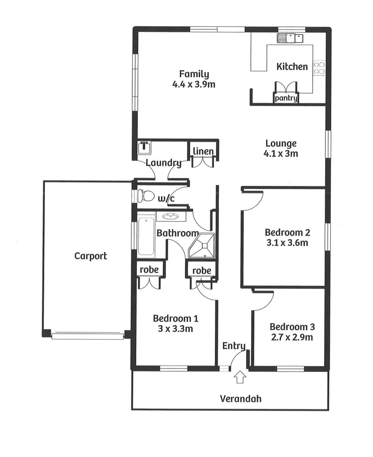 Floorplan of Homely house listing, 2A Trevor Street, Murray Bridge SA 5253