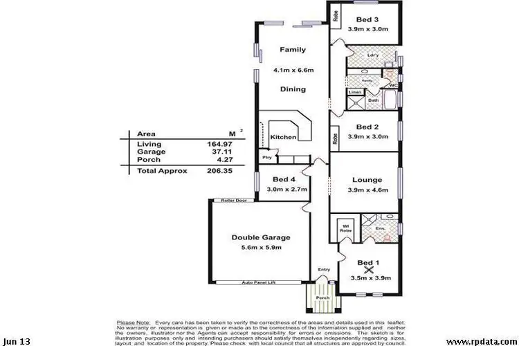 Floorplan of Homely house listing, 6 Shoalhaven CCT, Mawson Lakes SA 5095