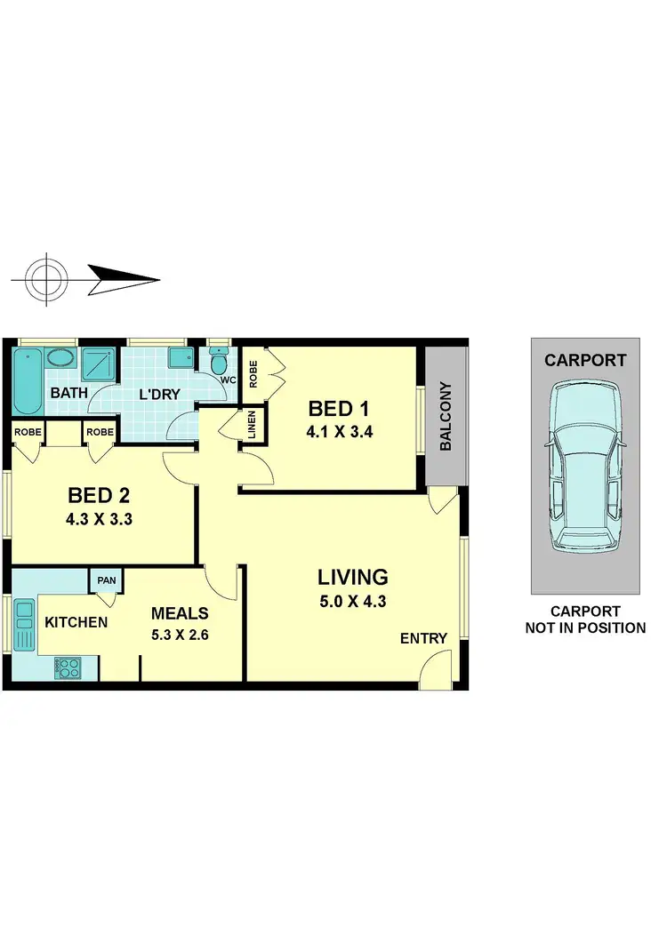Floorplan of Homely apartment listing, 6/3 Ballater Street, Essendon VIC 3040