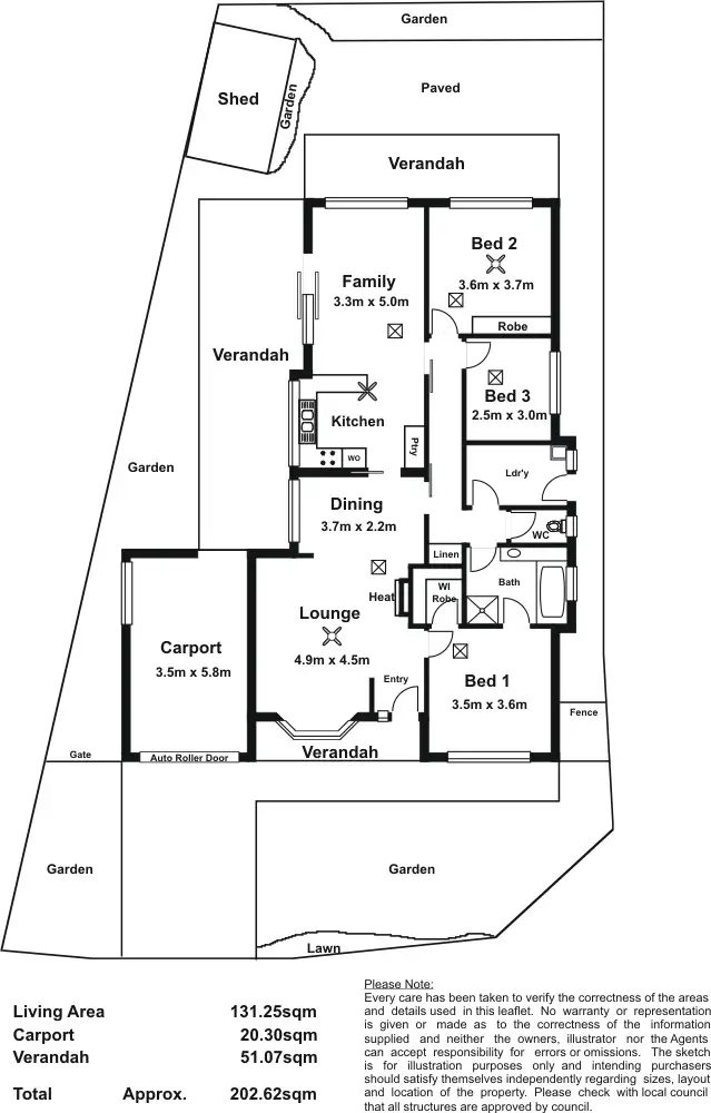 Floorplan of Homely house listing, 16 Marbury Place, Salisbury Heights SA 5109