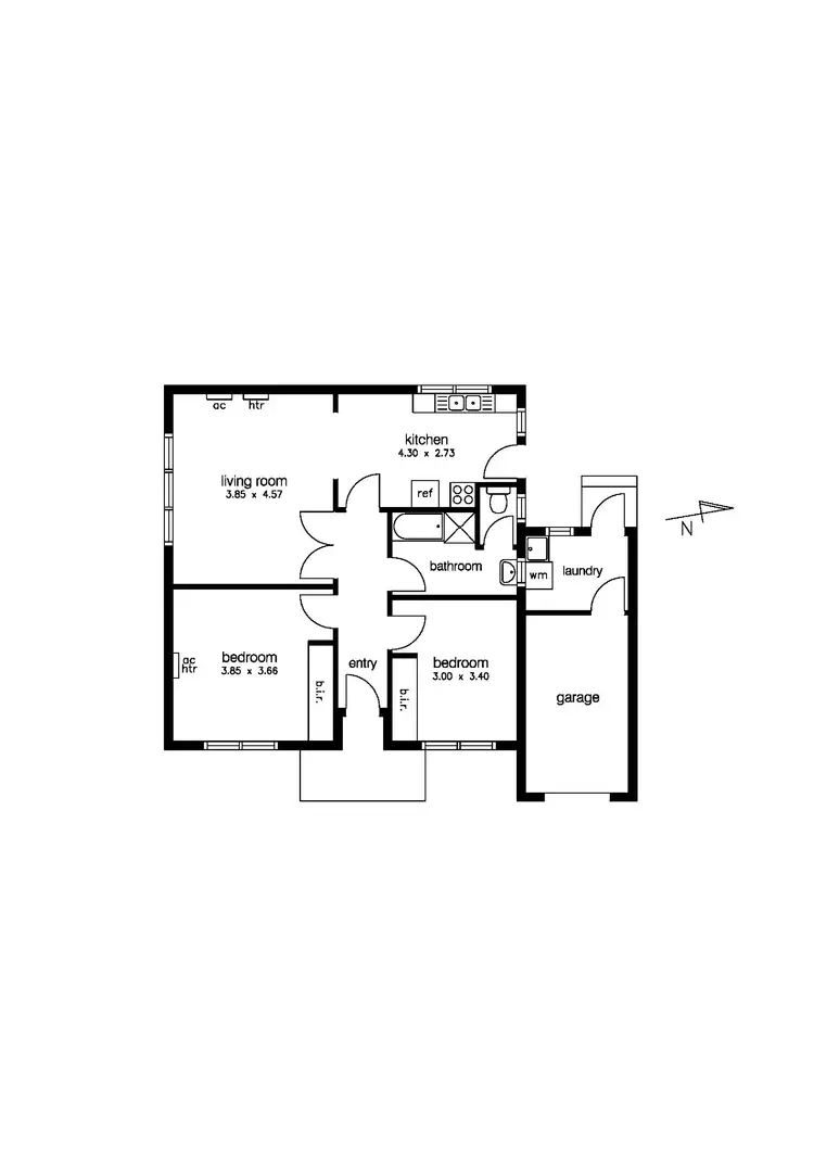 Floorplan of Homely unit listing, 1/9 Romawi Street, Altona VIC 3018