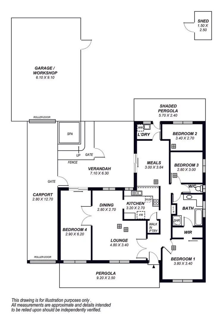 Floorplan of Homely house listing, 5 Addison Street, Aldinga Beach SA 5173