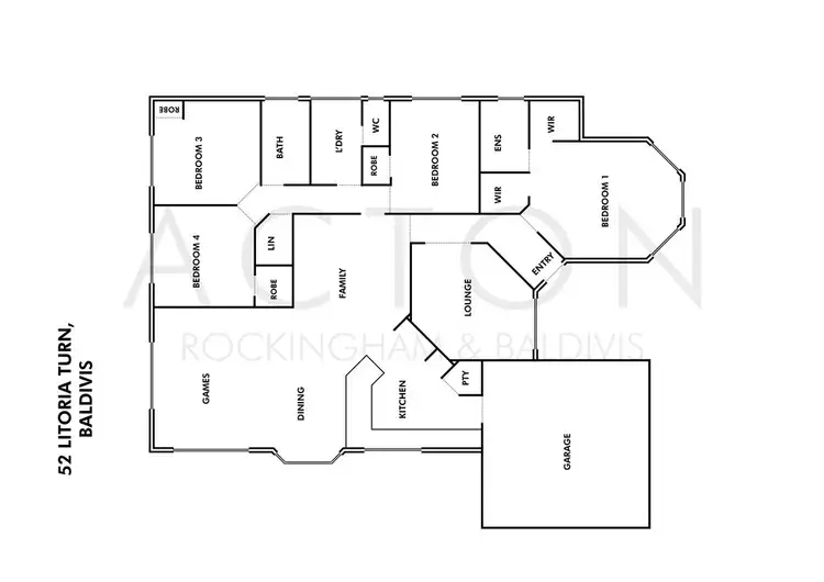 Floorplan of Homely house listing, 52 Litoria Turn, Baldivis WA 6171