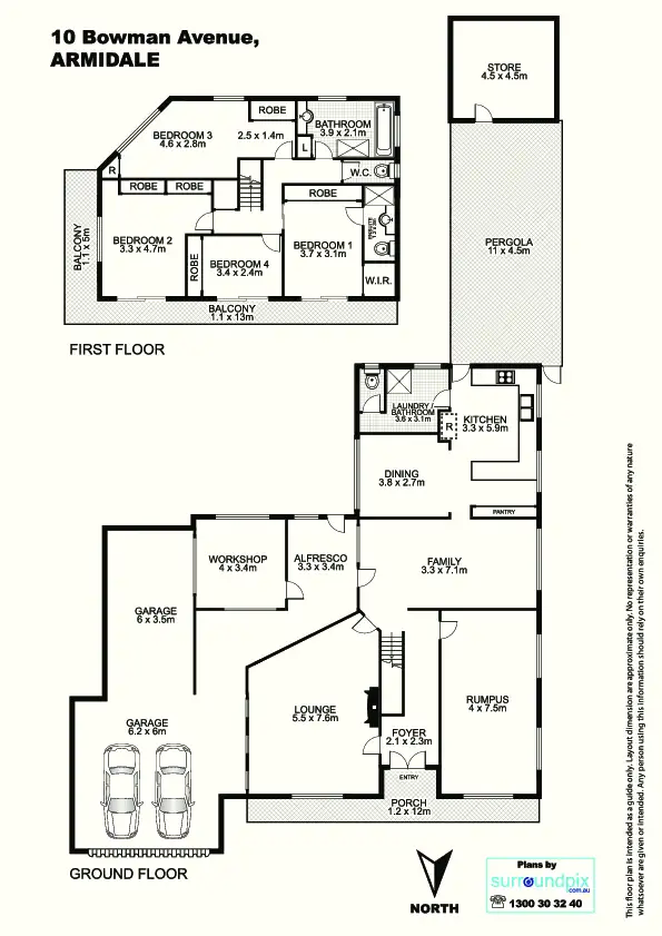 Floorplan of Homely house listing, 10 Bowman Avenue, Armidale NSW 2350