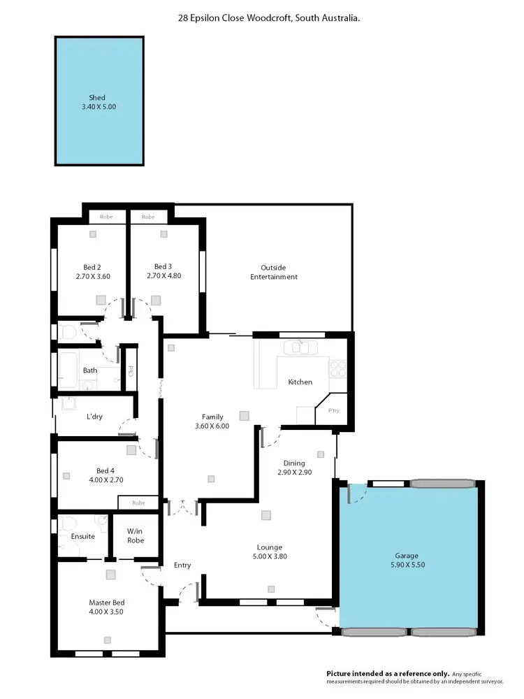 Floorplan of Homely house listing, 28 Epsilon Close, Woodcroft SA 5162