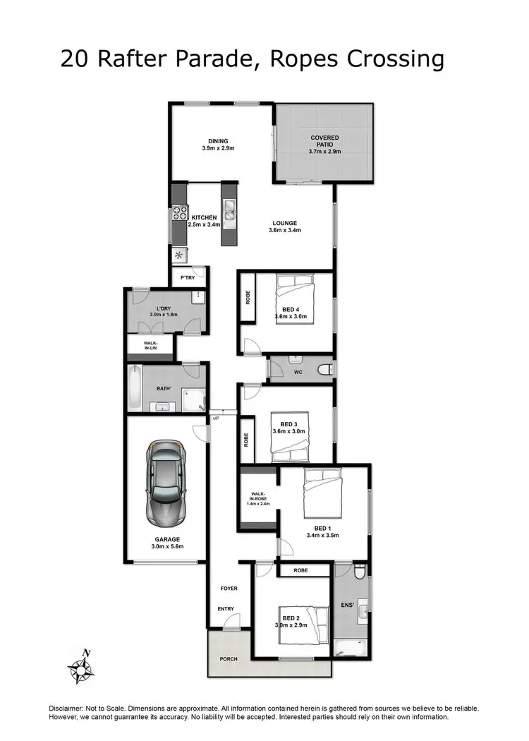 Floorplan of Homely house listing, 20 Rafter Parade, Ropes Crossing NSW 2760