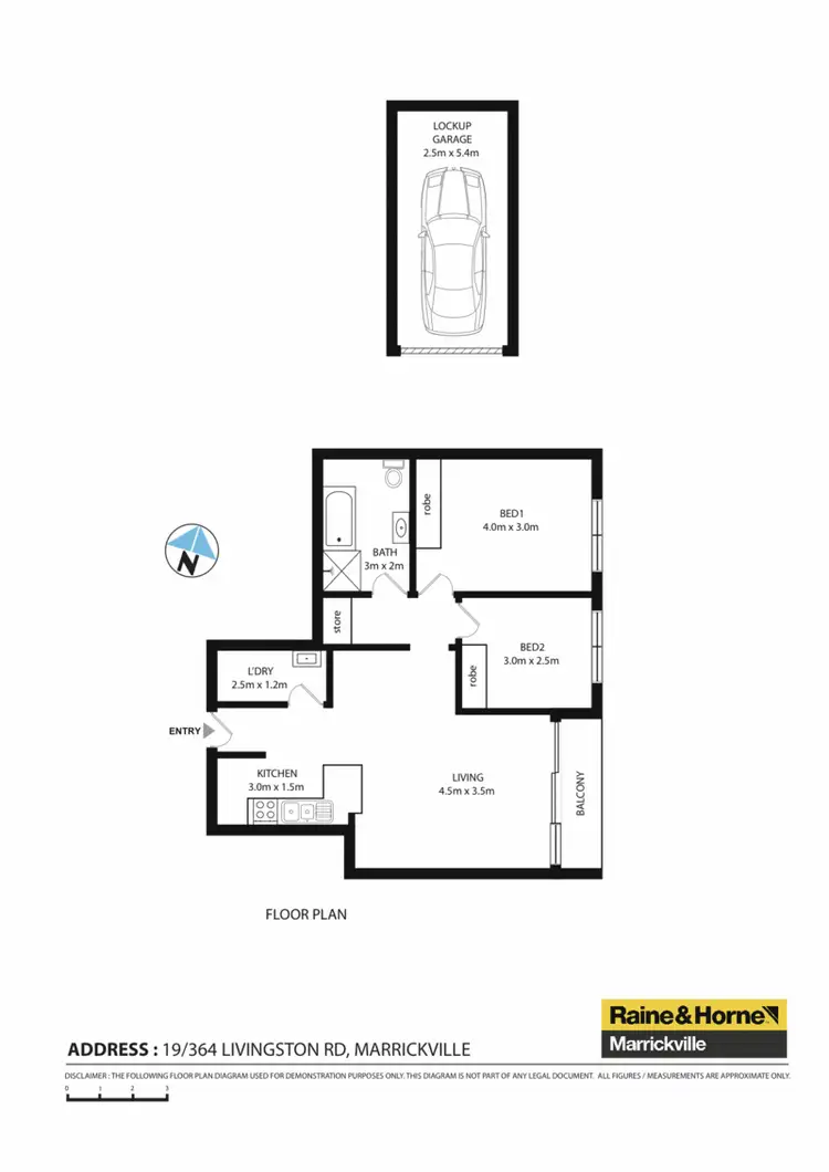 Floorplan of Homely apartment listing, 19/364 Livingstone Road, Marrickville NSW 2204
